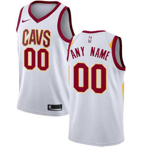 Men & Youth Customized Cleveland Cavaliers White Home Nike Association Edition Jersey-0